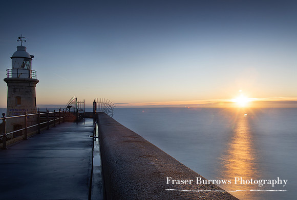 Lighthouse at Sunrise - Folkestone Harbour Arm