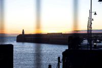 View through the railings - Harbour Arm - Folkestone