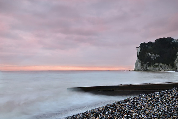 St Margaret's Cliff at Sunset, Kent