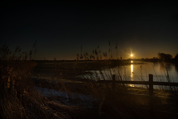 Dawn breaks over Romney Marsh