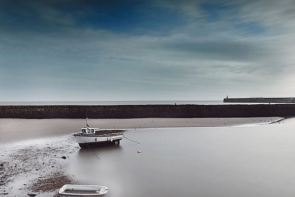 Lone Boat at Folkestone Harbour