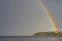A Rainbow hits the Headland - Larne, Northern Ireland