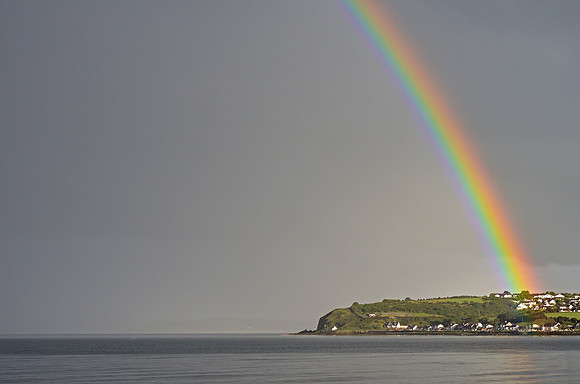A Rainbow hits the Headland - Larne, Northern Ireland